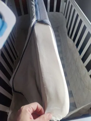 Colchón cuna 60x120 transpirable + funda antiahogo