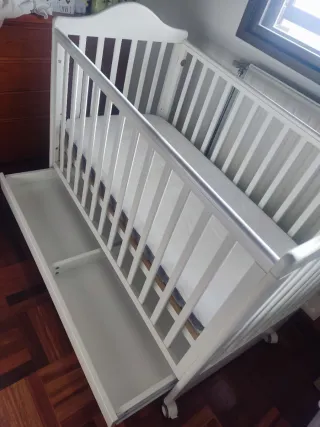 Colchón cuna 60x120 transpirable + funda antiahogo