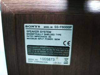 Altavoces Sony SS-F6000P
