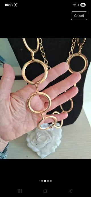 Cintura gioiello cerchi oro