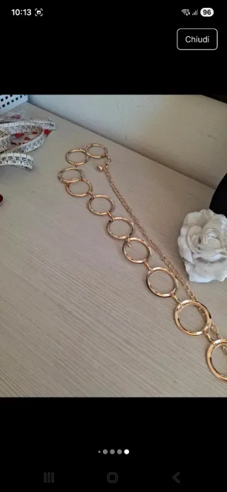 Cintura gioiello cerchi oro