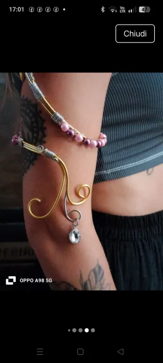 Armcuff bracciale spalla stile egiziano