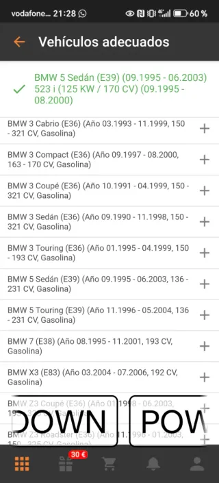 Filtro Aire K&N 33-2070 BMW