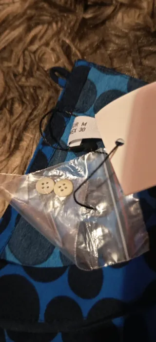 Blusa lunares azul Talla M