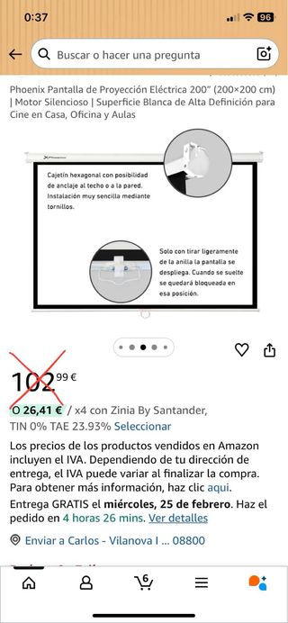Pantalla Proyector Eléctrica Phoenix 200