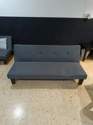 Sofá Cama Clic Clac Gris 165cm