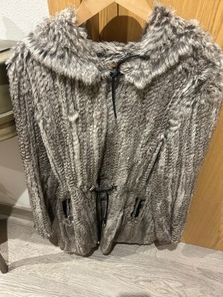 Chaquetón pelo gris