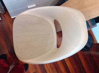 Silla giratoria de ruedas Ikea beige