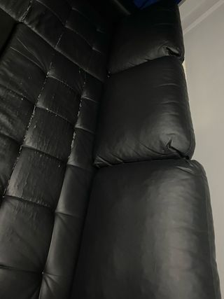 Sofá Cama Chaise Longue Piel Sintética