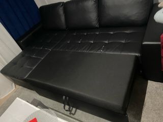 Sofá Cama Chaise Longue Piel Sintética