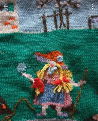 Maglia Donna Lana Fatta a Mano Vintage