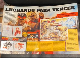 Álbum + VHS Street Fighter II Oficial Cromos
