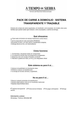 Pack Carne Ternera y Cerdo a Domicilio