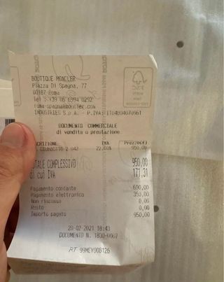 Moncler Cappotto Nero Taglia S