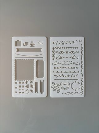 Adesivi e mascherine per scrapbooking e journaling