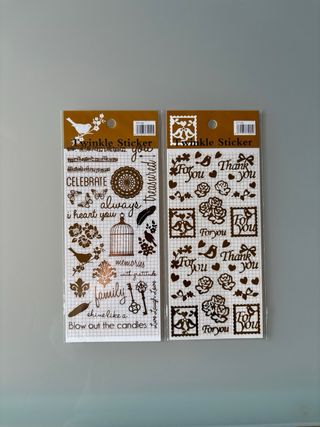 Adesivi e mascherine per scrapbooking e journaling