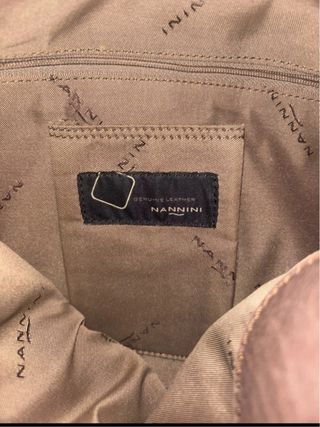 Borsa in pelle Nannini marrone