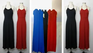 Vestido largo punto evento moda