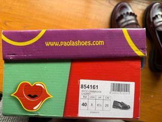 Mocasines piel burdeos nuevos