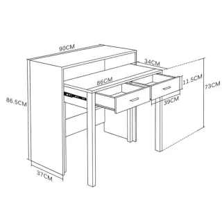 Mesa Consola Extensible. Sin estrenar.
