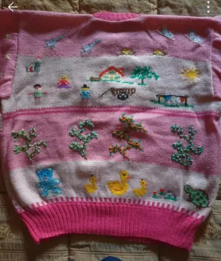 Maglia donna vintage fatta a mano