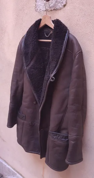 Cappotto Shearling doppiopetto uomo