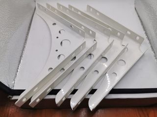 5 Staffe Metalliche Bianche per Scaffalature