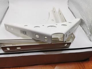 5 Staffe Metalliche Bianche per Scaffalature