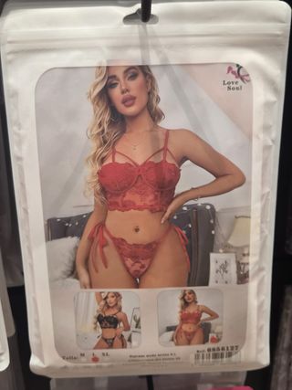 Lencería Love Soul Roja y Negra