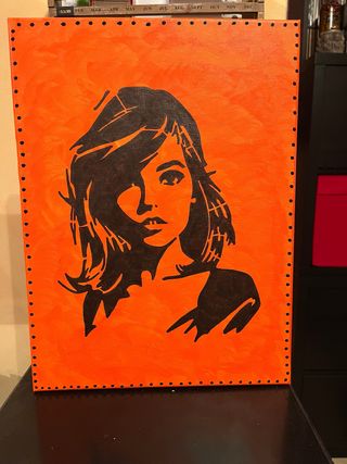 Lienzo pintado a mano por mi