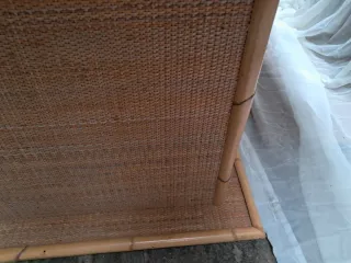 Mesa ratán bambú vintage años 60