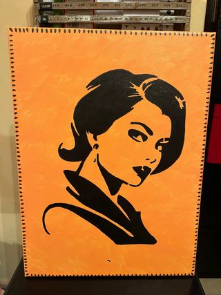 Lienzo pintado a mano por mi