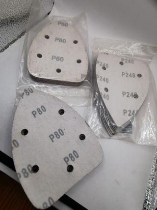 Lijas Delta P60 P80 P240 Lote