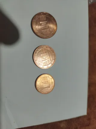 Lote monedas 5, 2 y 1 céntimo Malta 2008