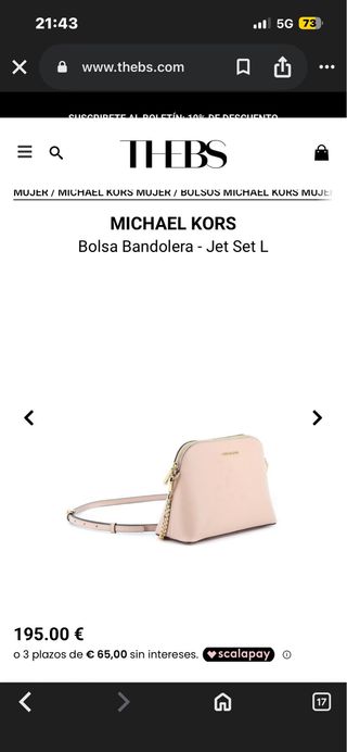 Bolso Michael Kors rosa pequeño