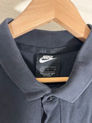 Camiseta Polo Nike Negra Manga Corta