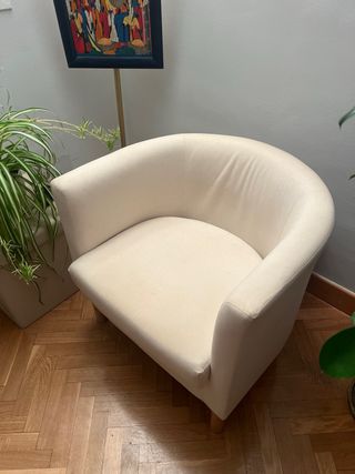 Sillón Beige de tela