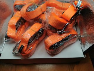 10 cinchas de amarre con carraca nuevas