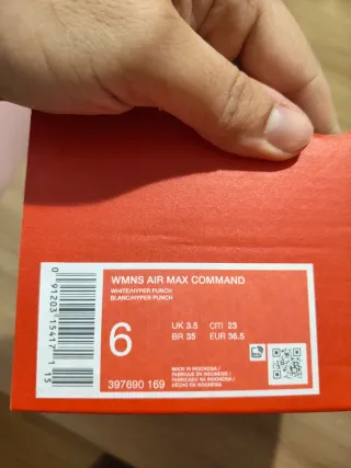 T36,5 Nike Air Max Command rosas
