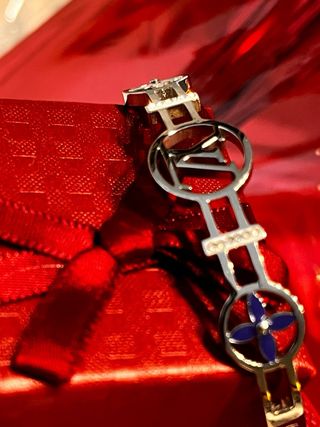 Pulsera Louis Vuitton Acero Flores