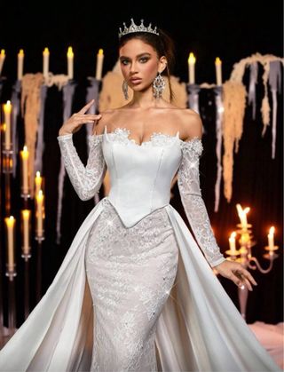 Vestido de Novia elegante Blanco