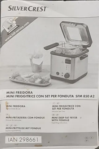 Mini Freidora Eléctrica con Fondue