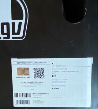 Capacete AGV K1 Tamanho MS