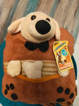 Zainetto peluche cane marrone