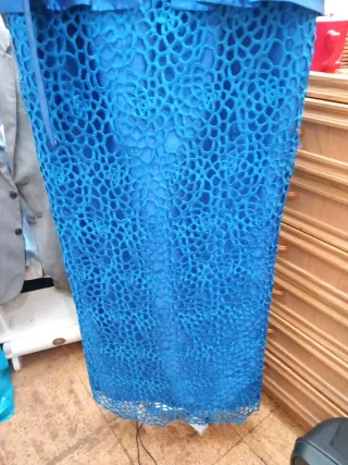 Traje de noche azul talla 48