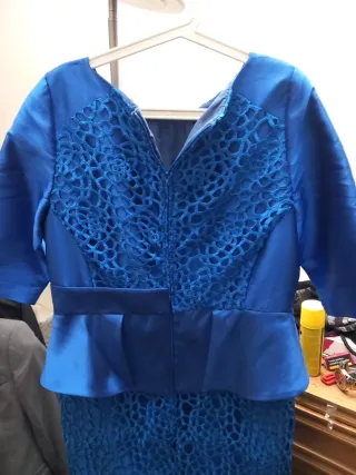 Traje de noche azul talla 48
