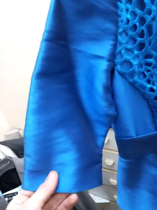 Traje de noche azul talla 48