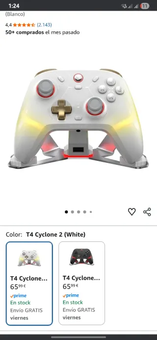 Mando GameSir T4 Cyclone 2 como nuevo