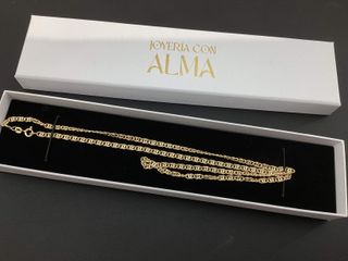 cadena oro 18k 30cm