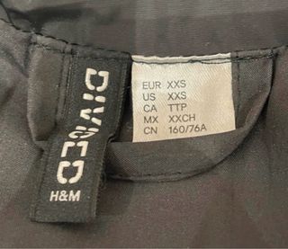 Chaqueta H&M Negra Invierno